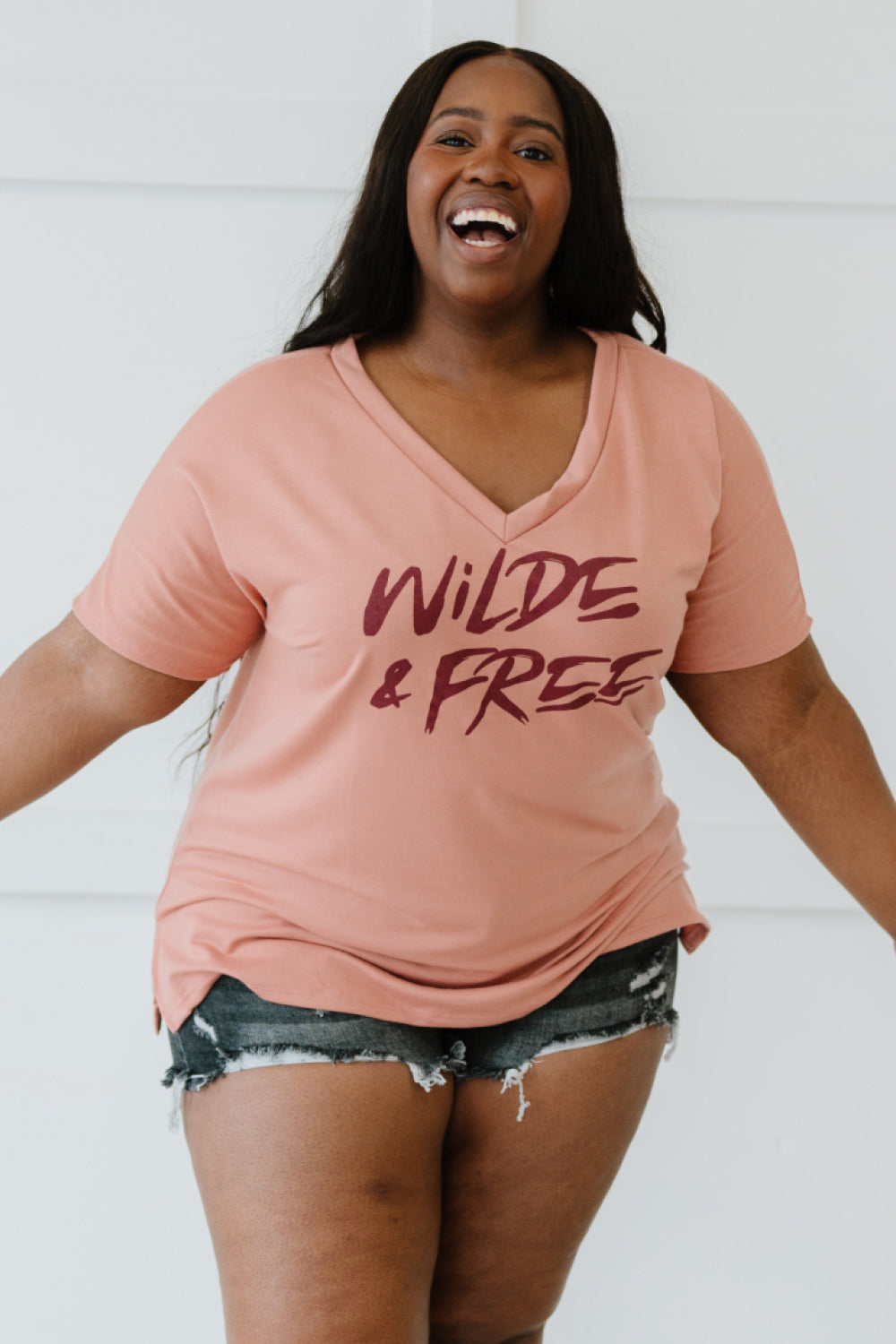 Sew In Love Wilde & Free Full Size Run Graphic Tee