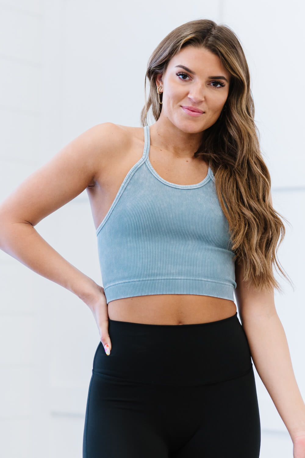 Zenana On the Move Full Size Scoop Neck Cropped Cami