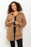 Zenana Create Coziness Full Size Brushed Melange Shacket