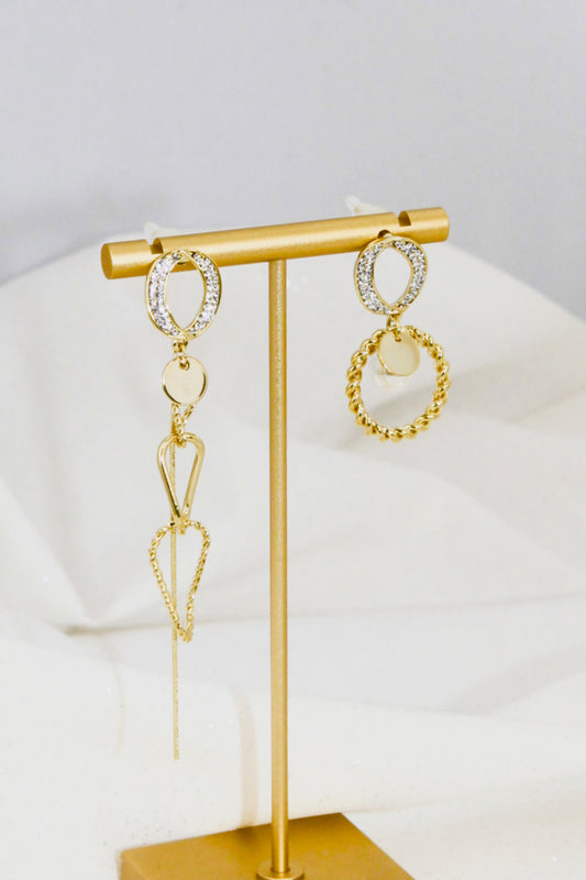 Asymmetrical Drop Earrings