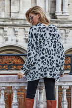 Load image into Gallery viewer, Leopard Longline Cardigan with Pockets
