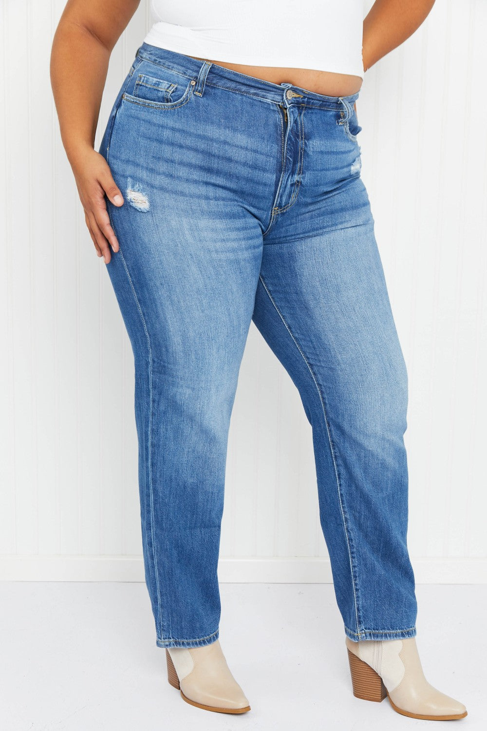 Zenana Brie Full Size Mom Jeans