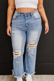 RISEN Joslyn Full Size Run Distressed Straight Leg Jeans