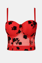 Load image into Gallery viewer, Floral Mesh Bustier
