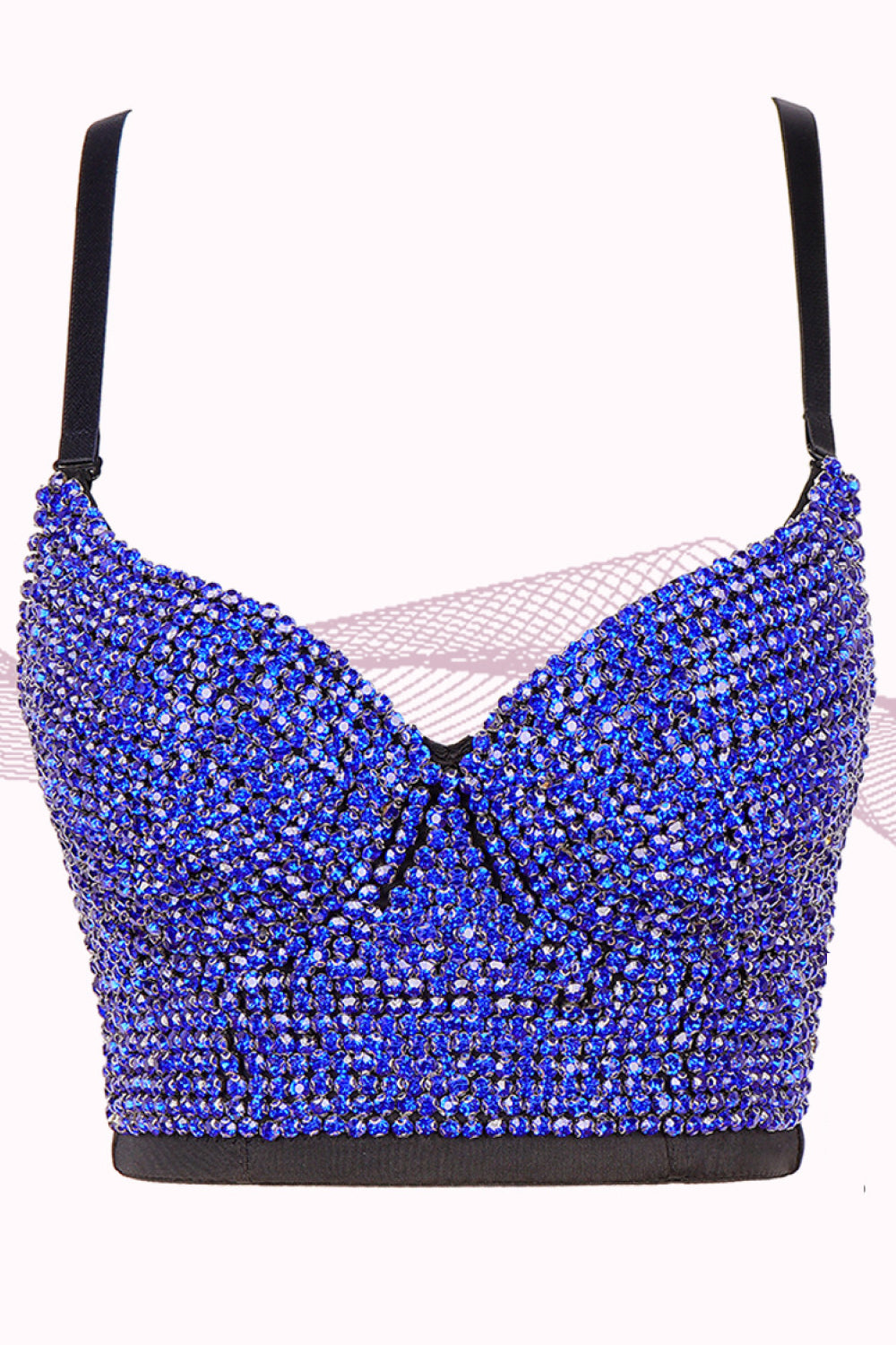 All-Over Rhinestone Bustier