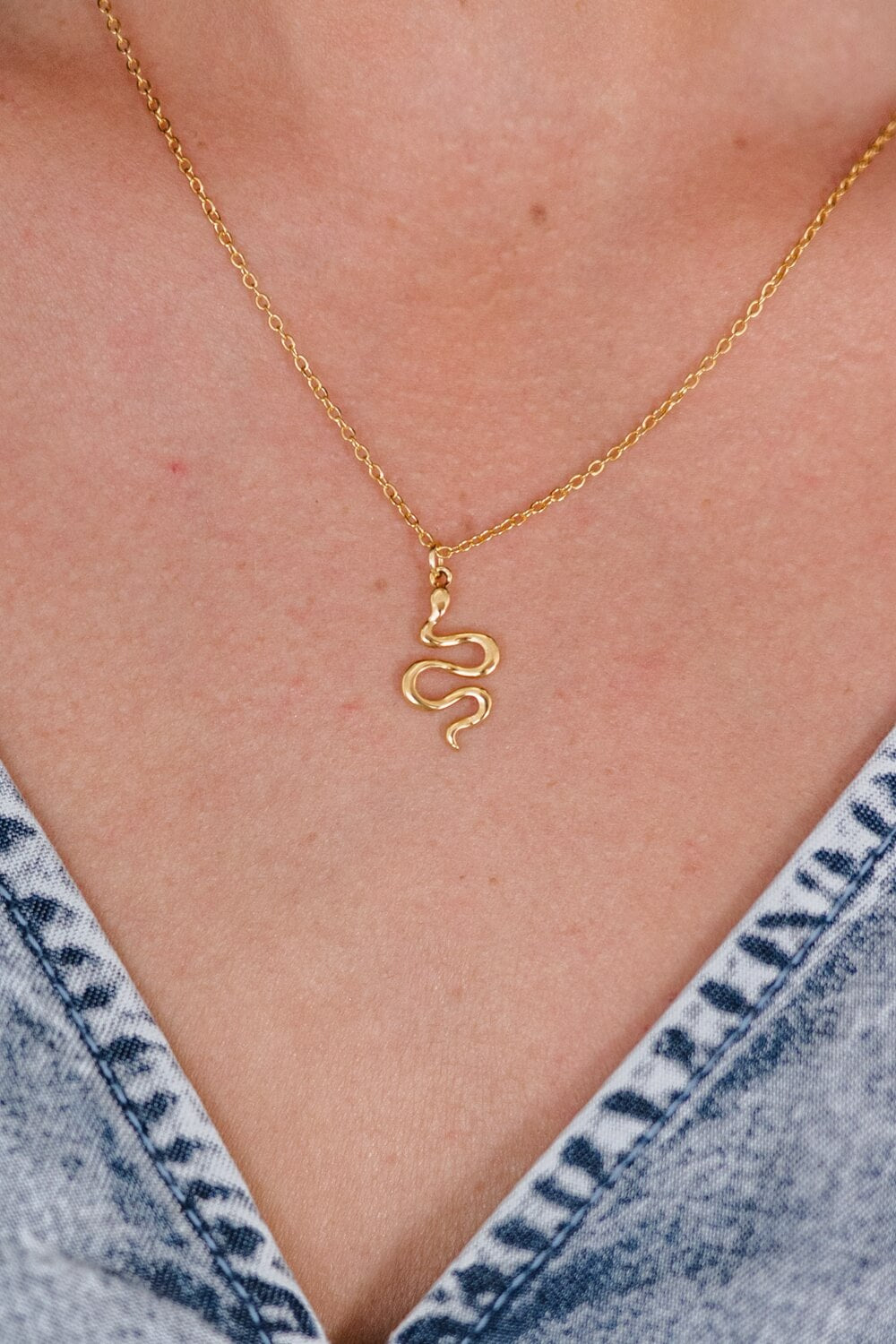 Sweet Temptations Snake Pendant Necklace