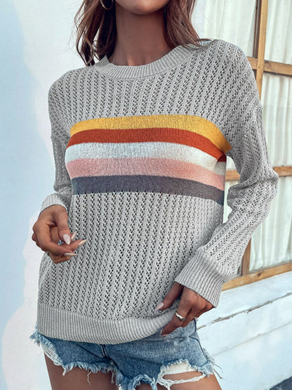 Striped Long Sleeve Sweater