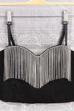 Load image into Gallery viewer, Rhinestone Fringe Bustier
