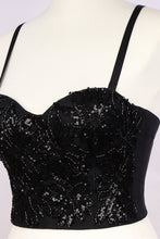 Load image into Gallery viewer, Beaded Sequin Floral Bustier
