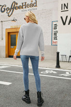 Load image into Gallery viewer, Graphic Round Neck Dropped Shoulder Sweater
