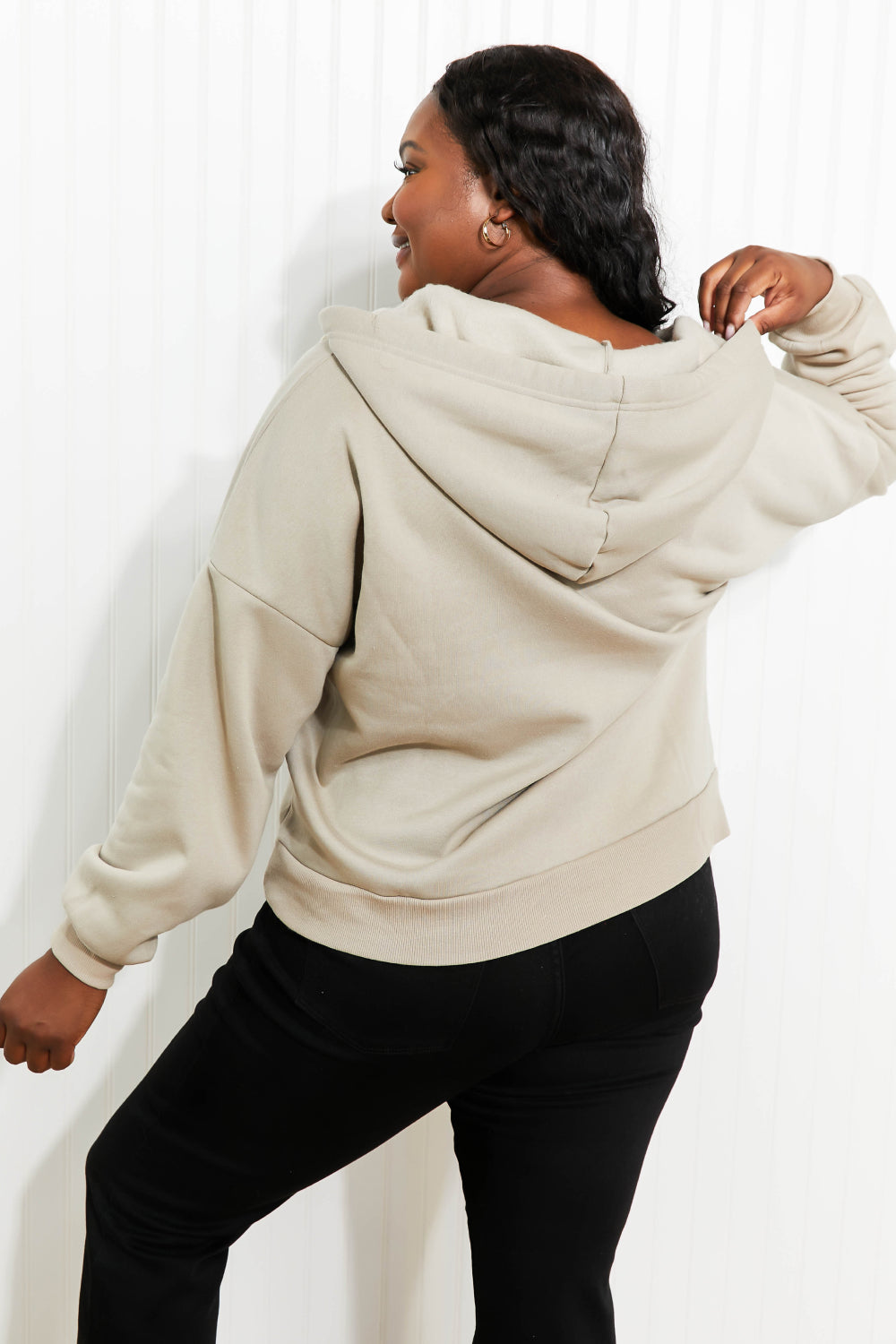 Zenana Weekend in September Full Size Zip-Up Hoodie