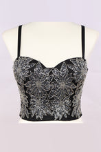 Load image into Gallery viewer, Beaded Sequin Floral Bustier
