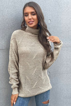 Load image into Gallery viewer, Chunky Knit Turtleneck Sweater
