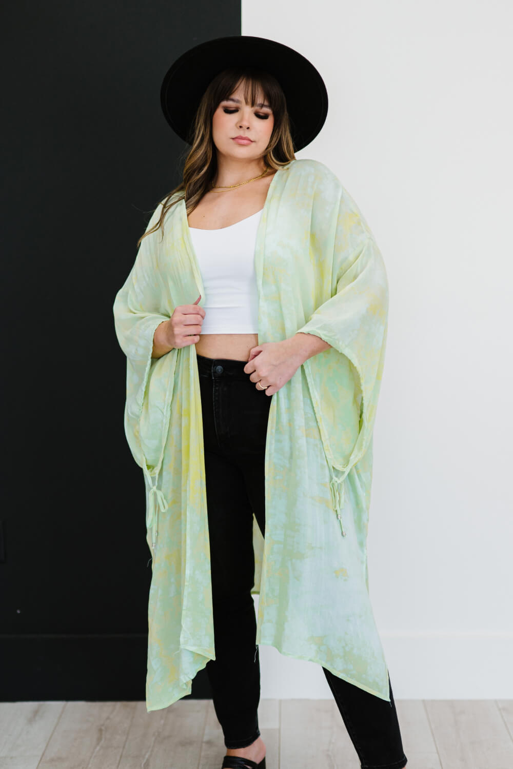 Davi & Dani Time for Tie-Dye Full Size Longline Kimono