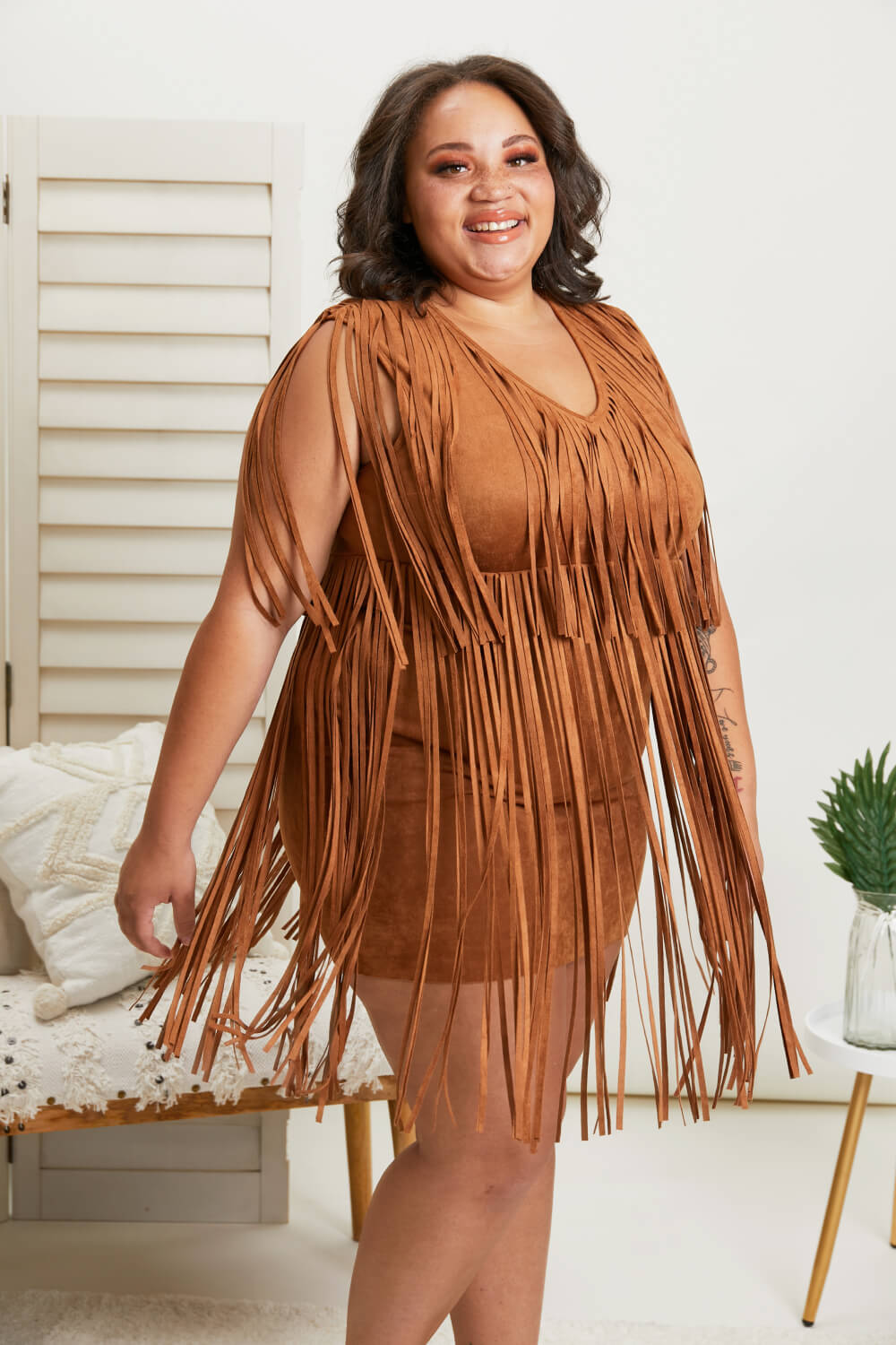 Vocal Shake It Up Full Size Fringe Dress