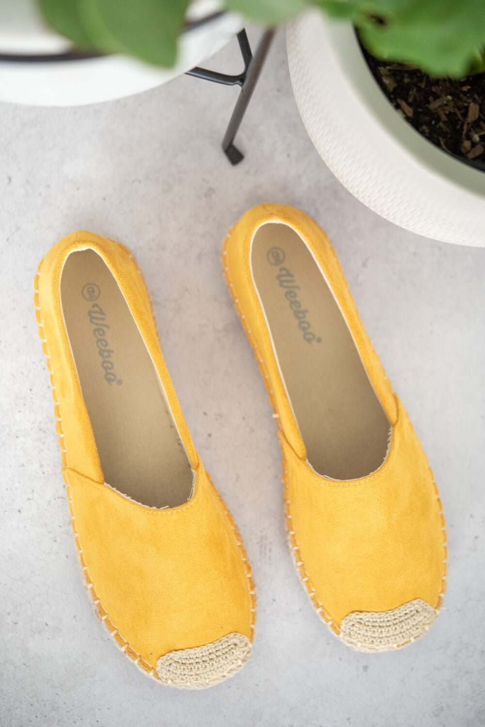 WeeBoo In Step Espadrille Slip-On Flats in Yellow