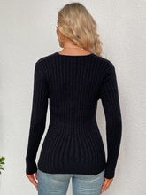 Load image into Gallery viewer, Crisscross Rib-Knit Sweater
