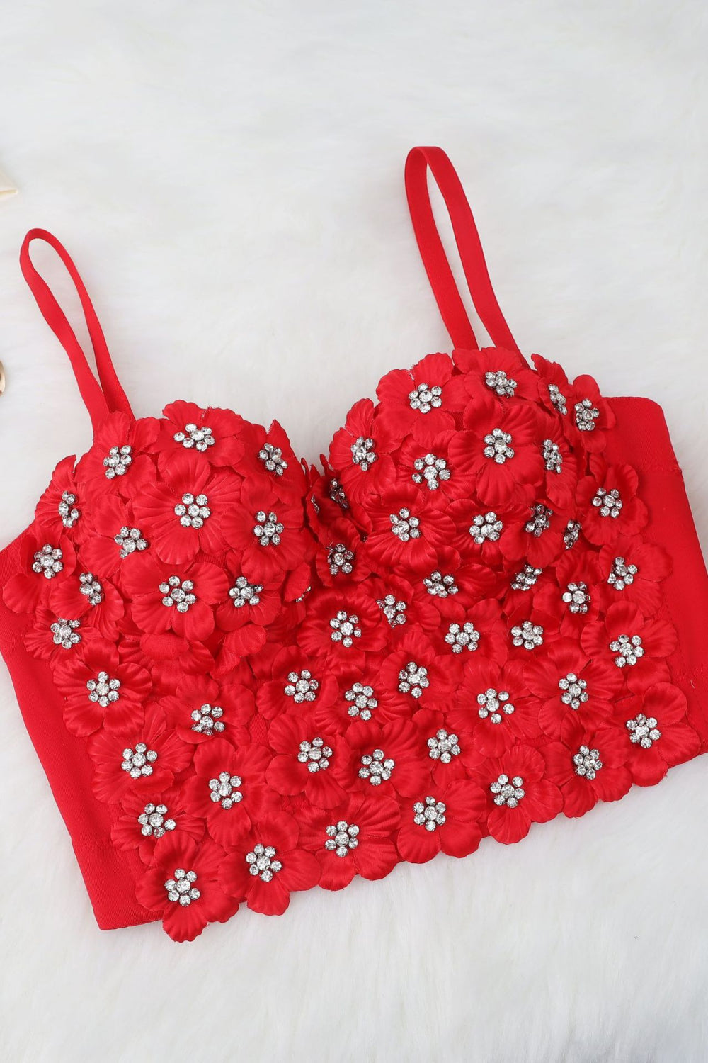 Flower Embellishment Bustier