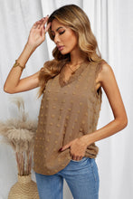 Load image into Gallery viewer, Swiss Dot Lace V-Neck Sleeveless Blouse
