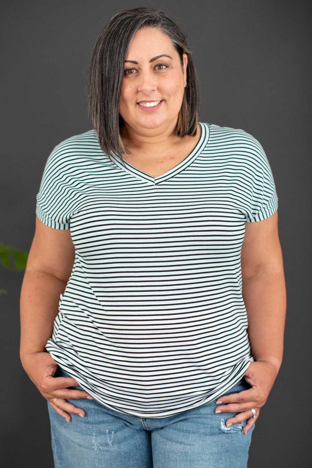 Sew In Love Running Free Full Size Striped Tee