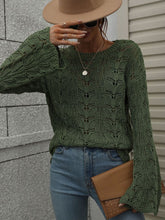 Load image into Gallery viewer, Openwork Dropped Shoulder Knit Top
