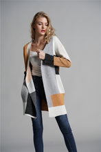 Load image into Gallery viewer, Color Block Open Front Longline Cardigan
