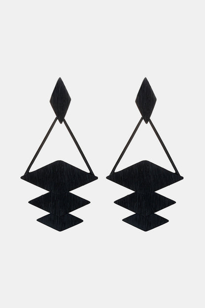 Sharp Thinker Geometric Drop Earrings