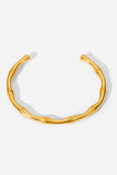 City Living Bamboo-Shape Open Cuff Bracelet