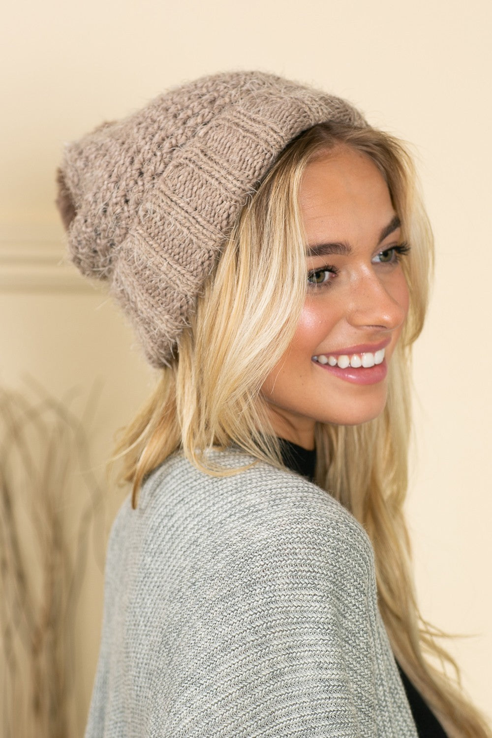 Ribbed Trim Beanie