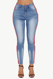 Side Stripe Skinny Jeans