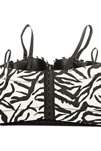 Zebra Print Bustier