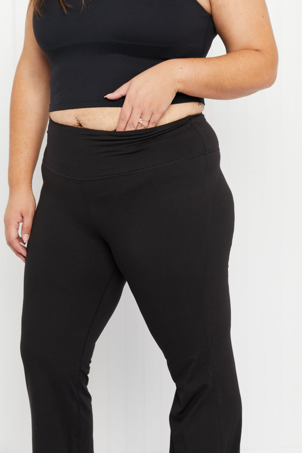 Rae Mode Willpower Full Size Flared Yoga Pants