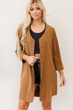 Zenana Favorite Day Full Size Run Woven Dobby Cardigan