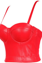 Load image into Gallery viewer, Faux Leather Bustier
