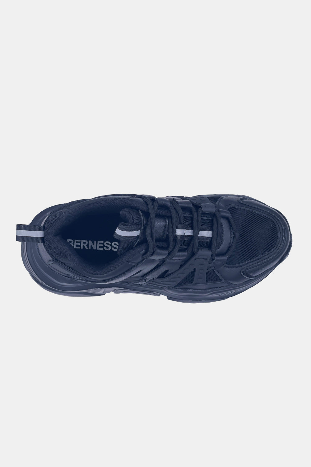 Berness Running Late Chunky Sole Athletic Sneakers in Black