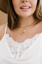 Load image into Gallery viewer, Kiss and Tell Double-Layered Gold-Plated Necklace
