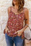 Floral V-Neck Spaghetti Strap Cami