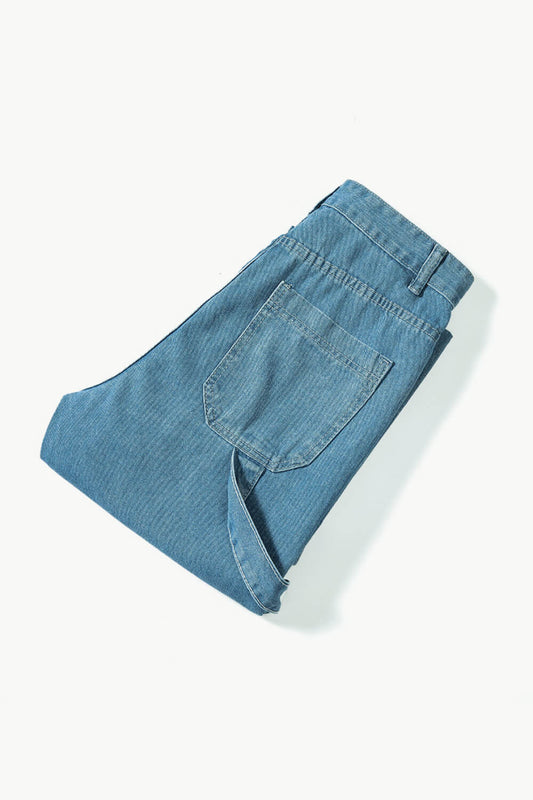 High-Rise Wide Leg Cargo Jeans