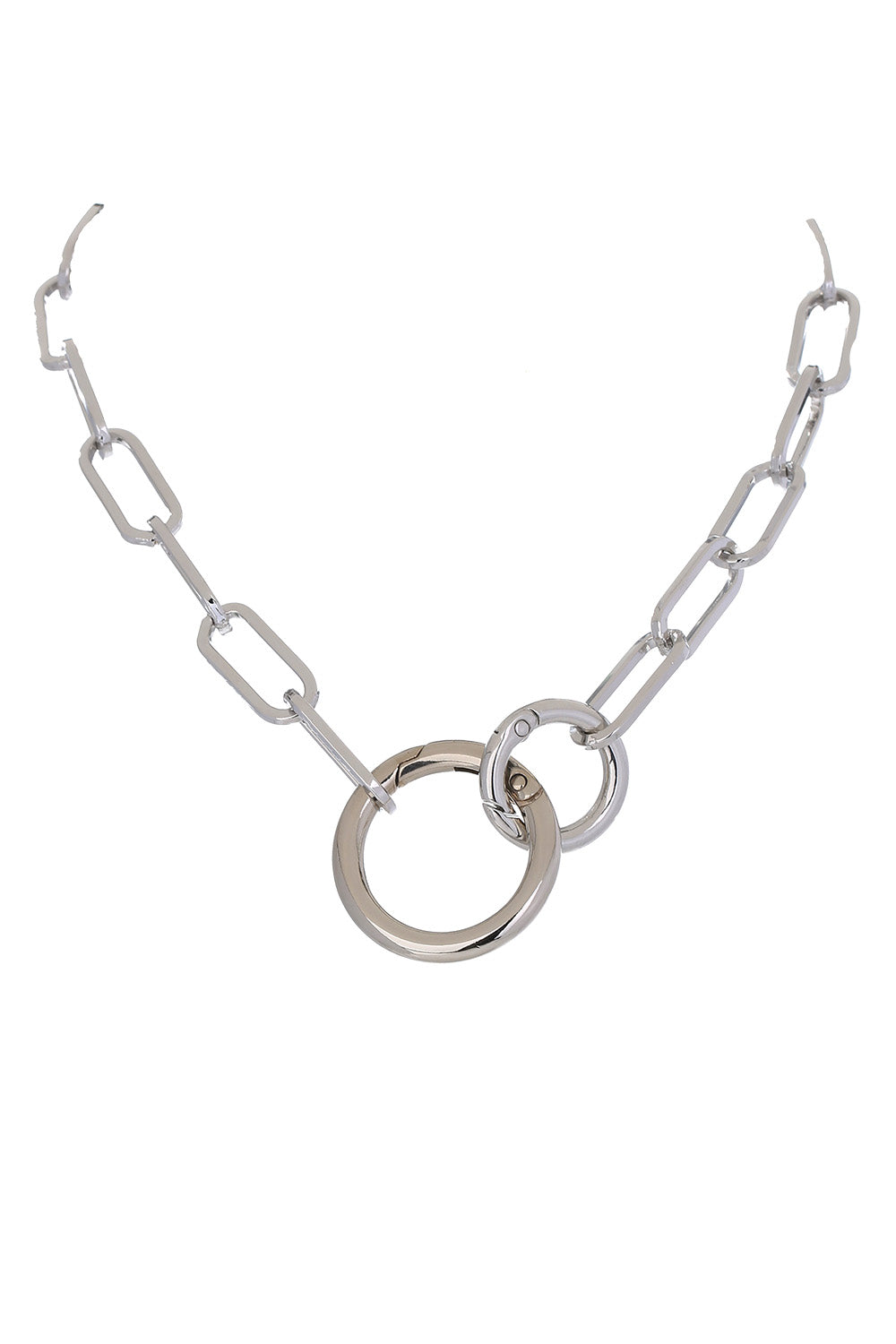 Circle Back Chain-Link Necklace