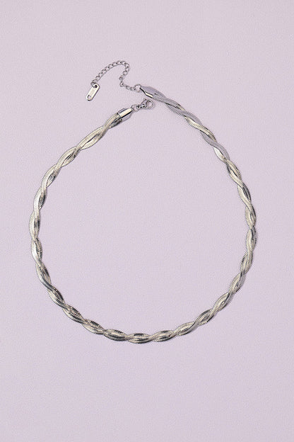 Stainless Steel Braided Necklace