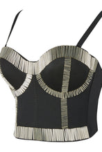 Load image into Gallery viewer, Bugle Bead Trim Bustier
