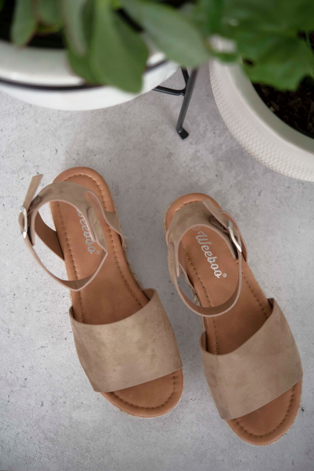 WeeBoo Every Step Espadrille Platform Sandal in Taupe