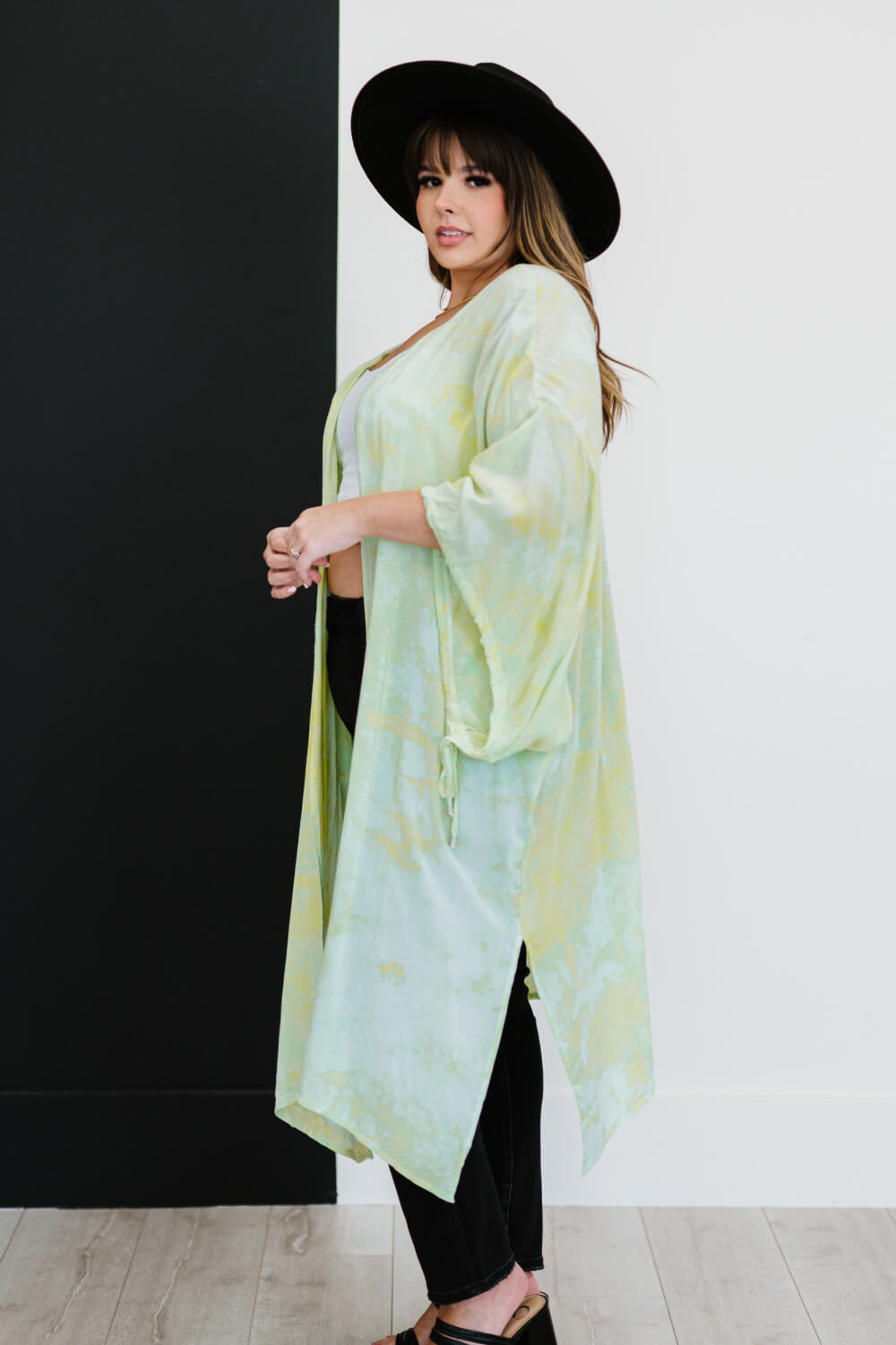 Davi & Dani Time for Tie-Dye Full Size Longline Kimono