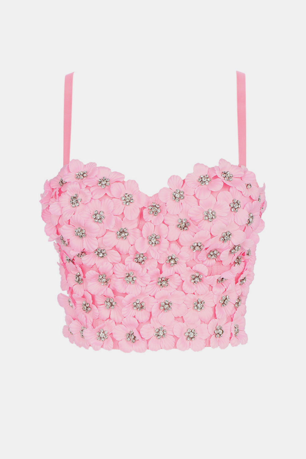 Flower Embellishment Bustier