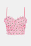 Flower Embellishment Bustier