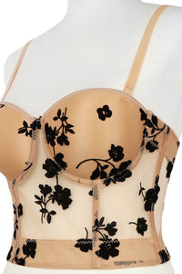 Floral Mesh Bustier