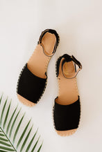 Load image into Gallery viewer, KAYLEEN Walking By Peep-Toe Espadrilles in Black
