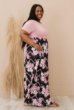 Load image into Gallery viewer, P &amp; Rose Love Deeply Full Size Two-Tone Floral Maxi Dress
