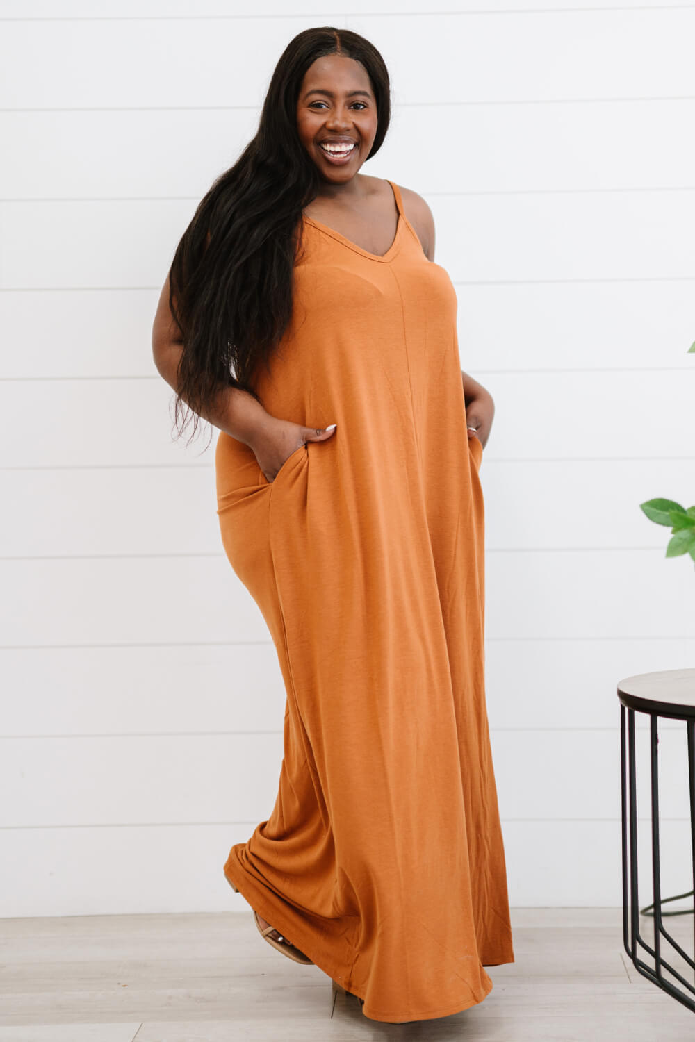 Zenana Beach Vibes Full Size Cami Maxi Dress