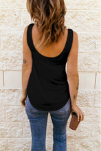 Load image into Gallery viewer, Crisscross Cutout Ruched Curved Hem Tank
